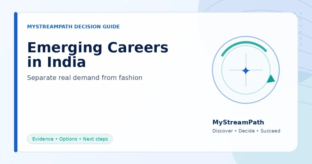 Emerging Careers in India: How to Evaluate Future Demand — MyStreamPath decision guide for Indian students and parents